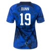 Officiële Voetbalshirt USA DUNN 19 Uit WK 2022 - Dames